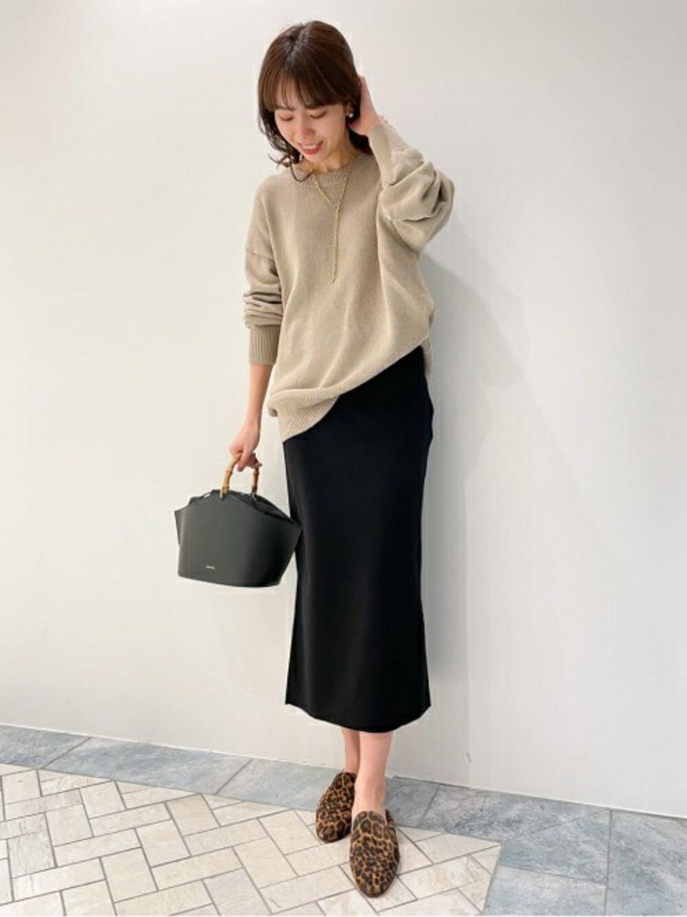 Plage 半袖ルーズニット M ベージュ新品タグ付き
