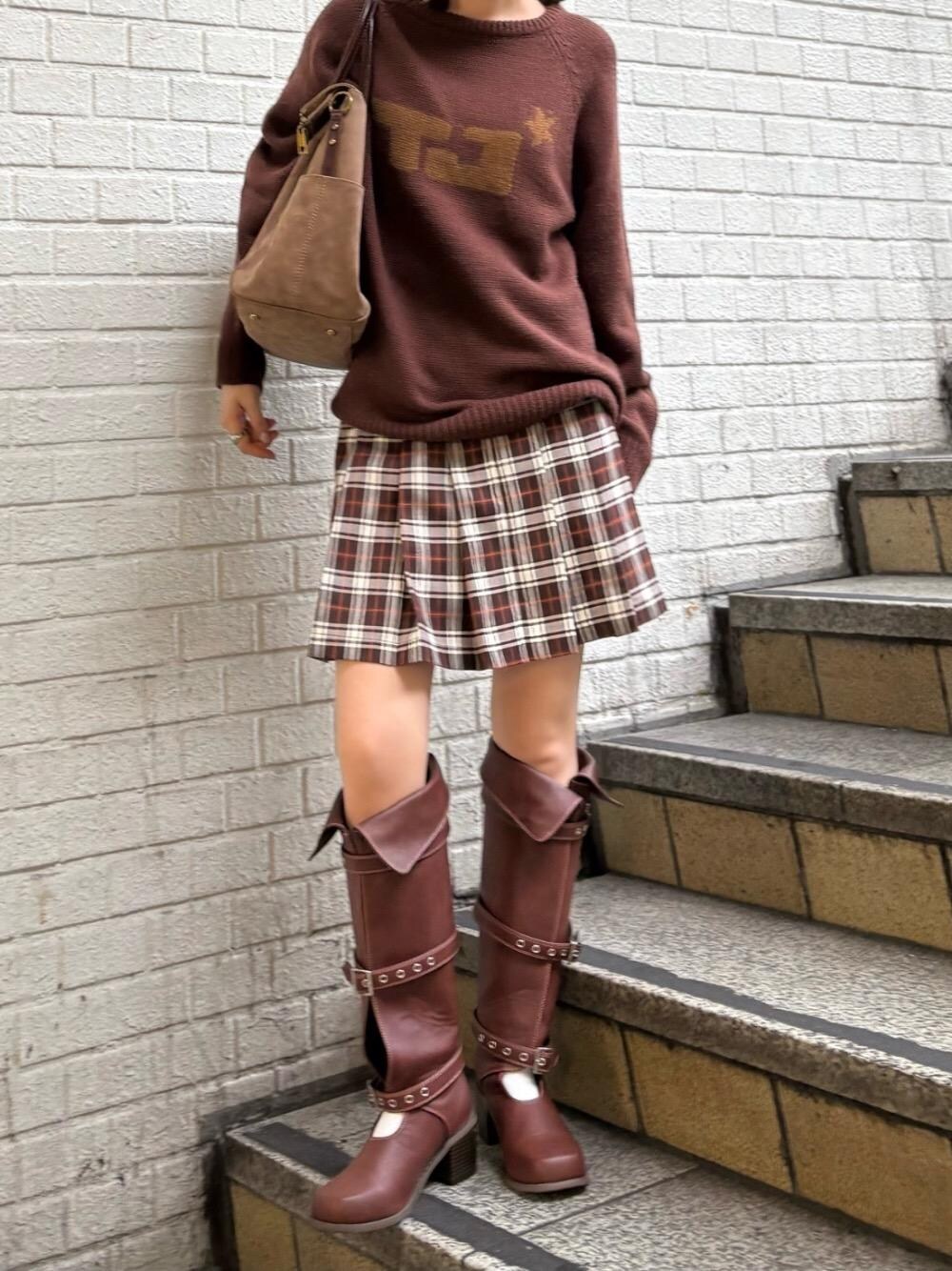 TINA:JOJUN ベルト付きロングブーツ TINA：JOJUN ブーツ ベルト付き ロングブーツ レディース