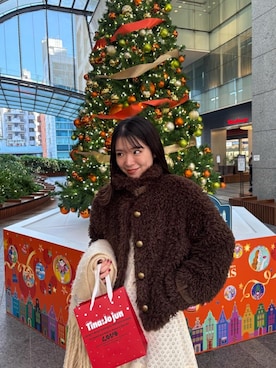 「アイテム（マフラー）」を使った、Miyukiさん（レディース・158cm）の秋コーディネート