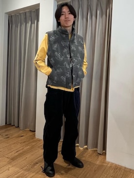 「ワイドパンツ 」｜「アイテム（ブーツ）」を使った、goro5566さん（メンズ・180cm）の冬コーディネート