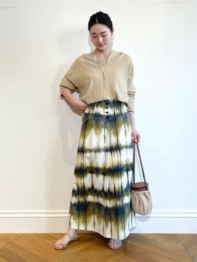 「allureville（アルアバイル）のアイテム」を使った、TSUZUさん（レディース・165cm）の春コーディネート