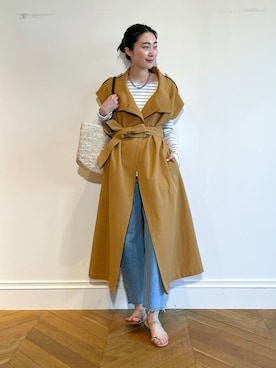 「allureville（アルアバイル）のアイテム」を使った、TSUZUさん（レディース・165cm）の春コーディネート