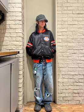 「アイテム（キーホルダー、グリーン系）」を使った、shoutaさん（メンズ・169cm）の秋コーディネート
