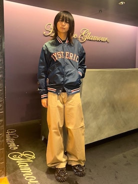 「アイテム（スタジャン）」を使った、shoutaさん（メンズ・169cm）の秋コーディネート