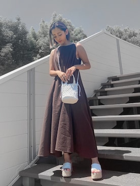 「GALENA（ガレナ）のアイテム」を使った、みにあやさん（レディース・150cm）の夏コーディネート