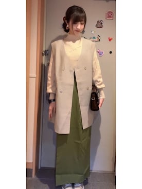 「chocomee（チョコミー）のアイテム（バッグ）」を使った、nuna ☆     さん（レディース・161cm）の春コーディネート