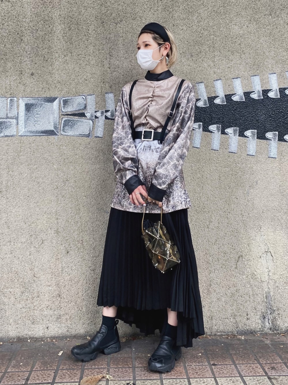 スカート CLANE ASYMMETRY LIGHT PLEATS SKIRT CLANE（クラネ）の「ASSYMETRY LIGHT PLEATS SKIRT（スカート