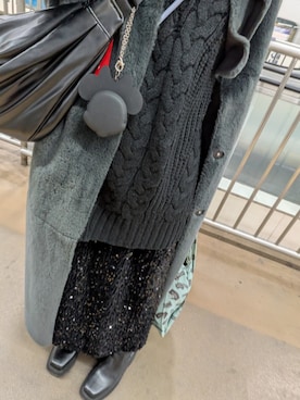 「Ameri（アメリ）のアイテム」を使った、paoさん（レディース・151cm）の冬コーディネート