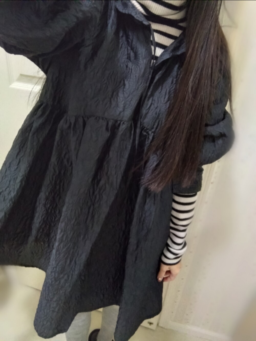 Ameri（アメリ）の「BUMPY VOLUME MINI DRESS（ワンピース