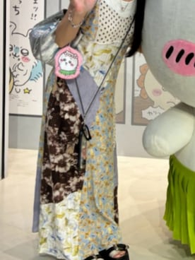 「Ameri（アメリ）のアイテム（ワンピース/ドレス）」を使った、paoさん（レディース・151cm）の秋コーディネート
