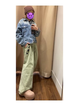 「アイテム（ニットキャップ/ビーニー）」を使った、の  さん（レディース・156cm）の秋コーディネート