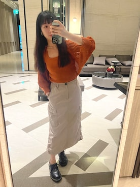 「one way（ワンウェイ）のアイテム」を使った、Tiffさん（レディース・155cm）の春コーディネート