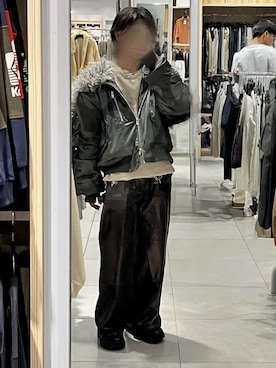 「FILA（フィラ）のアイテム」を使った、sho-aさん（メンズ・169cm）の冬コーディネート