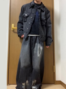 「フリンジ」｜「アイテム（ジャケット/アウター）」を使った、sho-aさん（メンズ・167cm）の春コーディネート