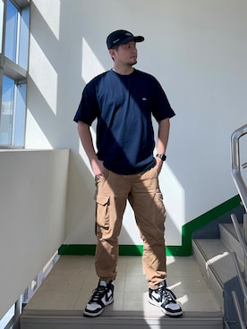「Alpha Industries（アルファインダストリーズ）のアイテム（トップス）」を使った、Ryan Yenさん（メンズ・178cm）の冬コーディネート