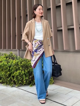 堀江さん(レディース・160cm)の春コーディネート