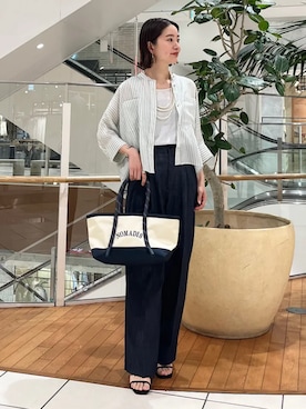 「NOMADIS（ノマディス）のアイテム」を使った、堀江さん（レディース・160cm）の春コーディネート