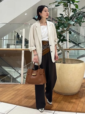 「SHIPS（シップス）のアイテム」を使った、堀江さん（レディース・160cm）の春コーディネート