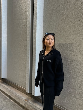 新井舞さん（レディース・160cm）の冬コーディネート