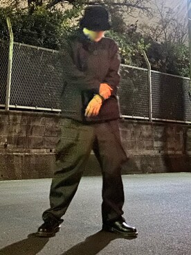 「abcd（ナシ）のアイテム（帽子）」を使った、cuctus さん（メンズ・175cm）の冬コーディネート