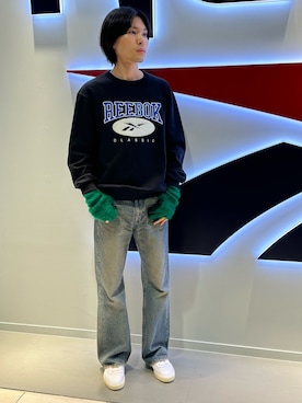「Reebok（リーボック）のアイテム（スウェット）」を使った、takuya_さん（メンズ・171cm）の秋コーディネート