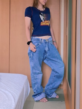 「Wrangler」｜「アイテム（アクセサリー）」を使った、*.⌘めんこ⌘.*さん（レディース・157cm）の秋コーディネート