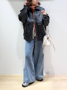 「アイテム（ブルゾン）」を使った、oisoさん（レディース・153cm・30代）の秋コーディネート