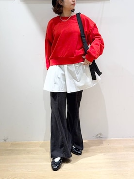 「アイテム（ハンチング/ベレー帽）」を使った、oisoさん（レディース・153cm・30代）の秋コーディネート