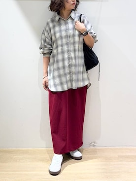「アイテム（スカート）」を使った、oisoさん（レディース・153cm・30代）の秋コーディネート