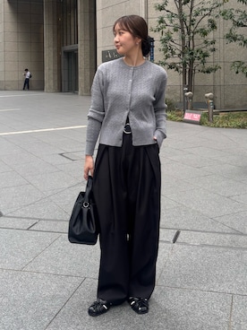 「アイテム（サンダル）」を使った、miokoさん（レディース・158cm）の秋コーディネート