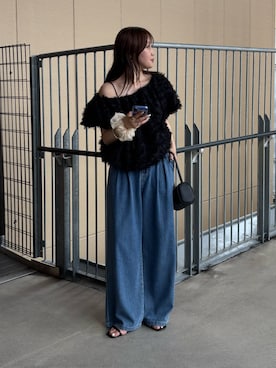 「アイテム（その他トップス）」を使った、miokoさん（骨格ウェーブ・レディース・158cm）の夏コーディネート