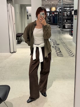 「COLONY 2139（コロニートゥーワンスリーナイン）のアイテム（パンツ）」を使った、miokoさん（レディース・158cm）の秋コーディネート