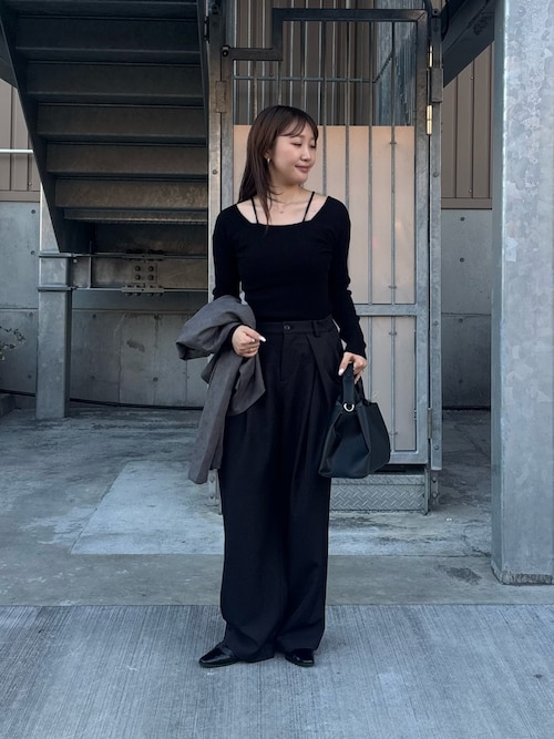 TR BOXタックパンツ