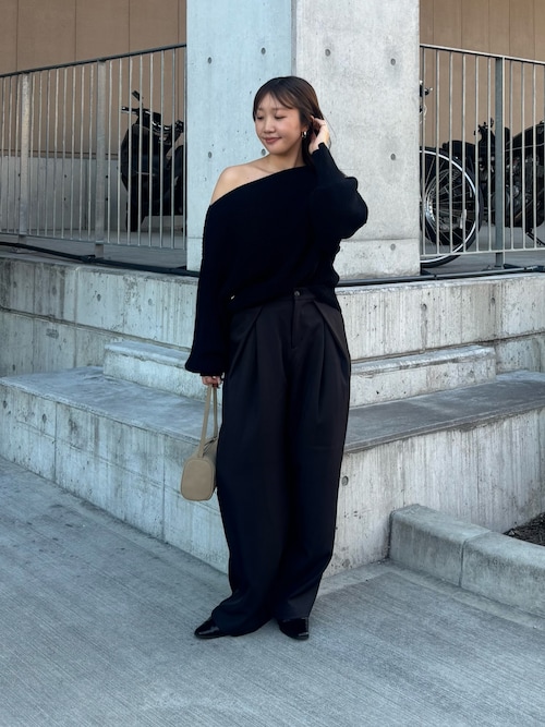 TR BOXタックパンツ