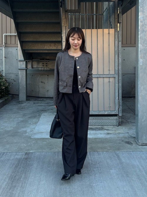 TR BOXタックパンツ