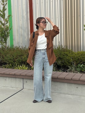 「COLONY 2139（コロニートゥーワンスリーナイン）のアイテム（Tシャツ/カットソー）」を使った、miokoさん（レディース・158cm）の秋コーディネート