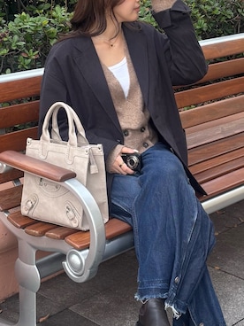 「paradigm（パラダイム）のアイテム」を使った、miokoさん（レディース・158cm）の秋コーディネート