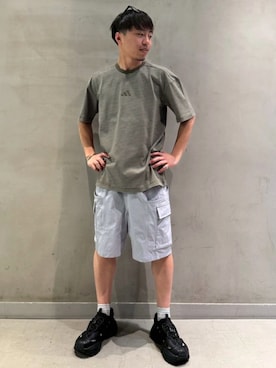 「短パン」｜KRさん（メンズ・163cm）の夏コーディネート