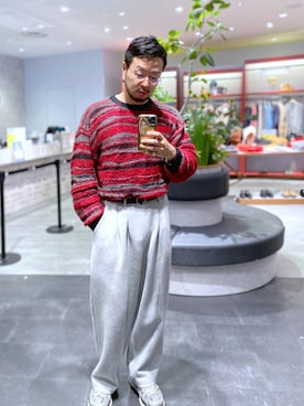 「アイテム（スウェットパンツ）」を使った、じゃぱあきさん（メンズ・173cm・40代）の秋コーディネート