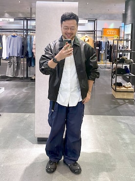 「RAGEBLUE（レイジブルー）のアイテム（ジャケット/アウター）」を使った、じゃぱあきさん（メンズ・173cm）の秋コーディネート