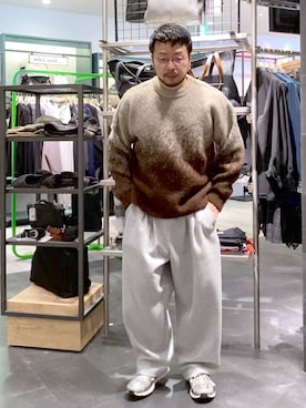 「RAGEBLUE（レイジブルー）のアイテム（パンツ）」を使った、じゃぱあきさん（メンズ・173cm）の冬コーディネート
