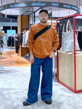 「アイテム（帽子）」を使った、じゃぱあきさん（メンズ・173cm・30代）の秋コーディネート