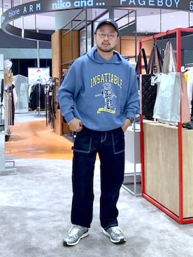「アイテム（帽子）」を使った、じゃぱあきさん（メンズ・173cm・30代）の秋コーディネート