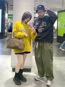 「アイテム（スウェット）」を使った、じゃぱあきさん（メンズ・173cm・30代）の秋コーディネート