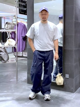 「アイテム（カーゴパンツ）」を使った、じゃぱあきさん（メンズ・173cm・30代）の夏コーディネート