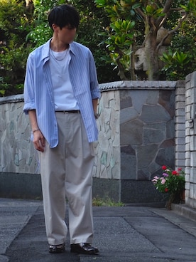 「20/80（テゥエンティーエイティー）のアイテム（アクセサリー）」を使った、たかさん（メンズ・178cm）の秋コーディネート