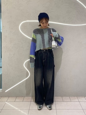 「イチ推しデニムコーデ」｜ひらのさん（レディース・166cm）の秋コーディネート