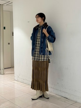ひらのさん（骨格ウェーブ・レディース・166cm）の秋コーディネート