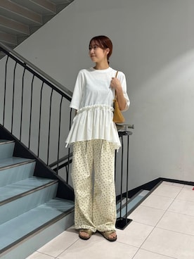 「KBF（ケイビーエフ）のアイテム」を使った、ゆいさん（レディース・166cm）の夏コーディネート