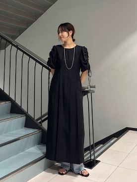 「アイテム（ワンピース/ドレス）」を使った、ゆいさん（レディース・166cm）の夏コーディネート
